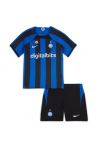 Inter Milan Babyklær Hjemme Fotballdrakt til barn 2022-23 Korte ermer (+ Korte bukser)
